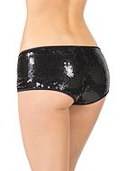 Lined sequin booty short